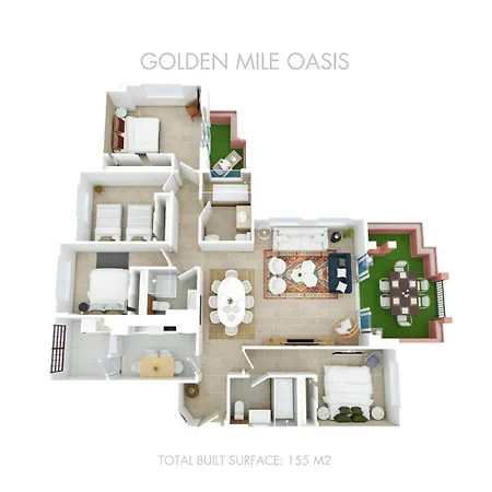 Vacation L Golden Mile Oasis L Family Friendly L Next To The And Puente L 24-7 Security شقة